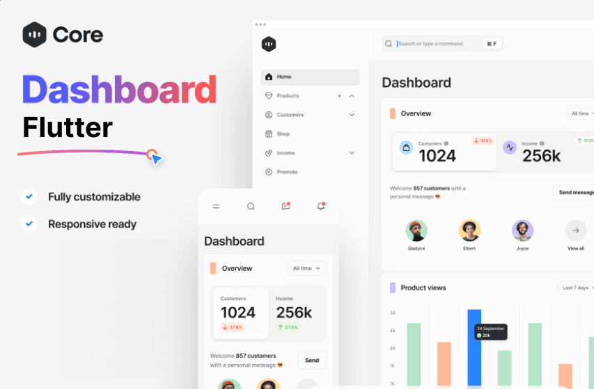 Responsive Admin/Dashboard