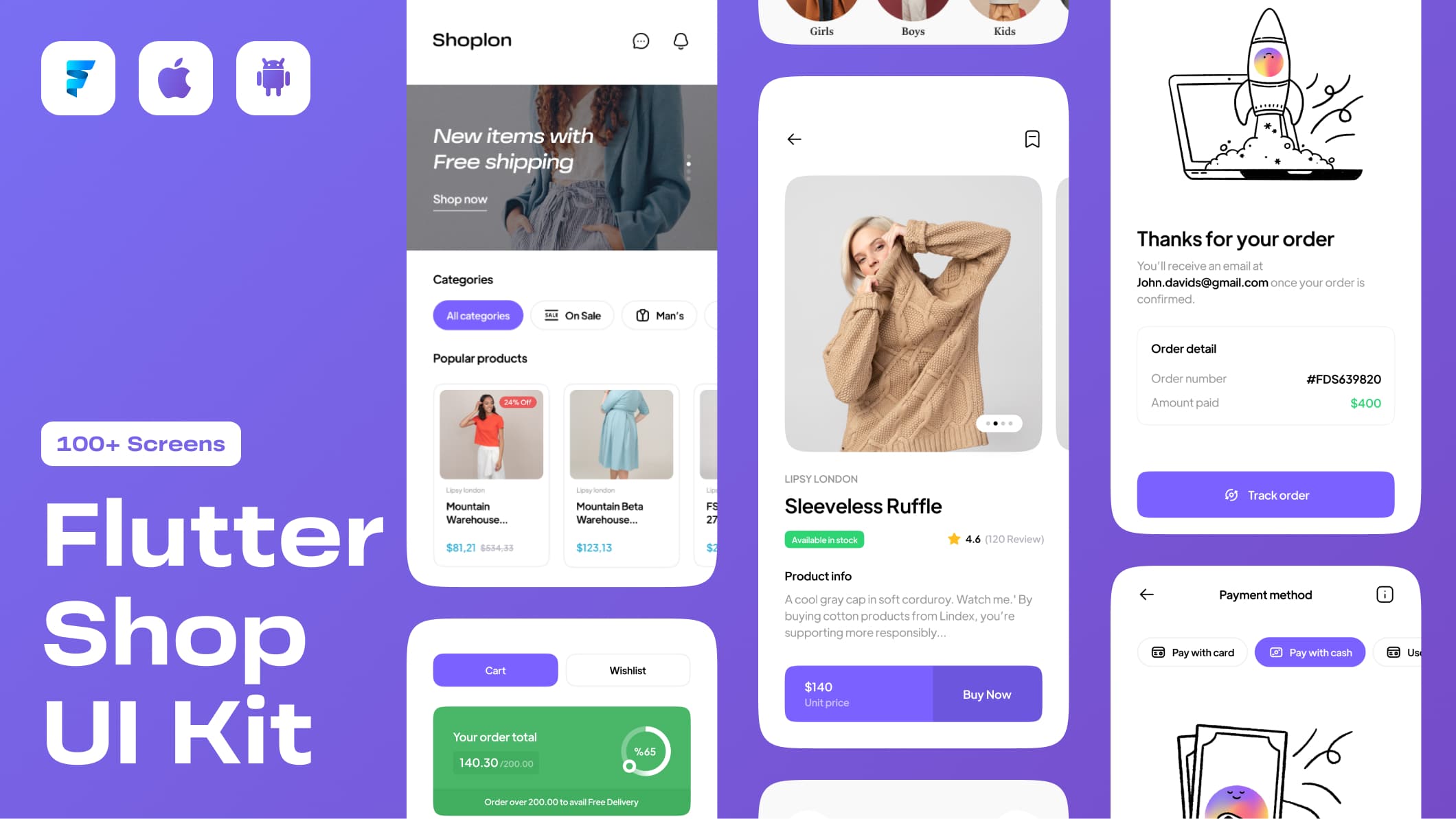 Flutter E-Commerce App